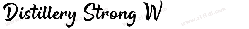 Distillery Strong W0字体转换
